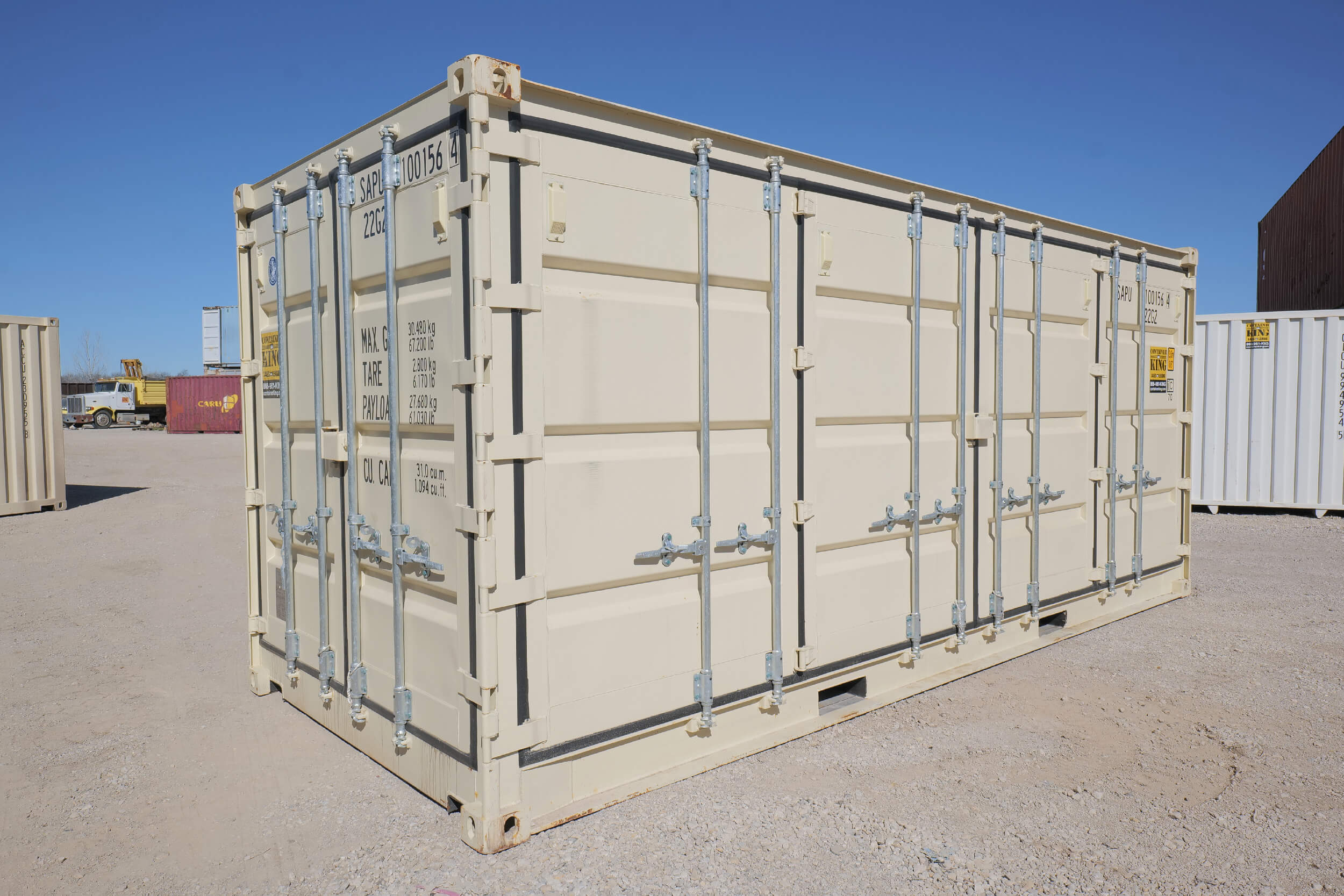 20ft One-Trip Open Side Doors Container for Sale - Image 3