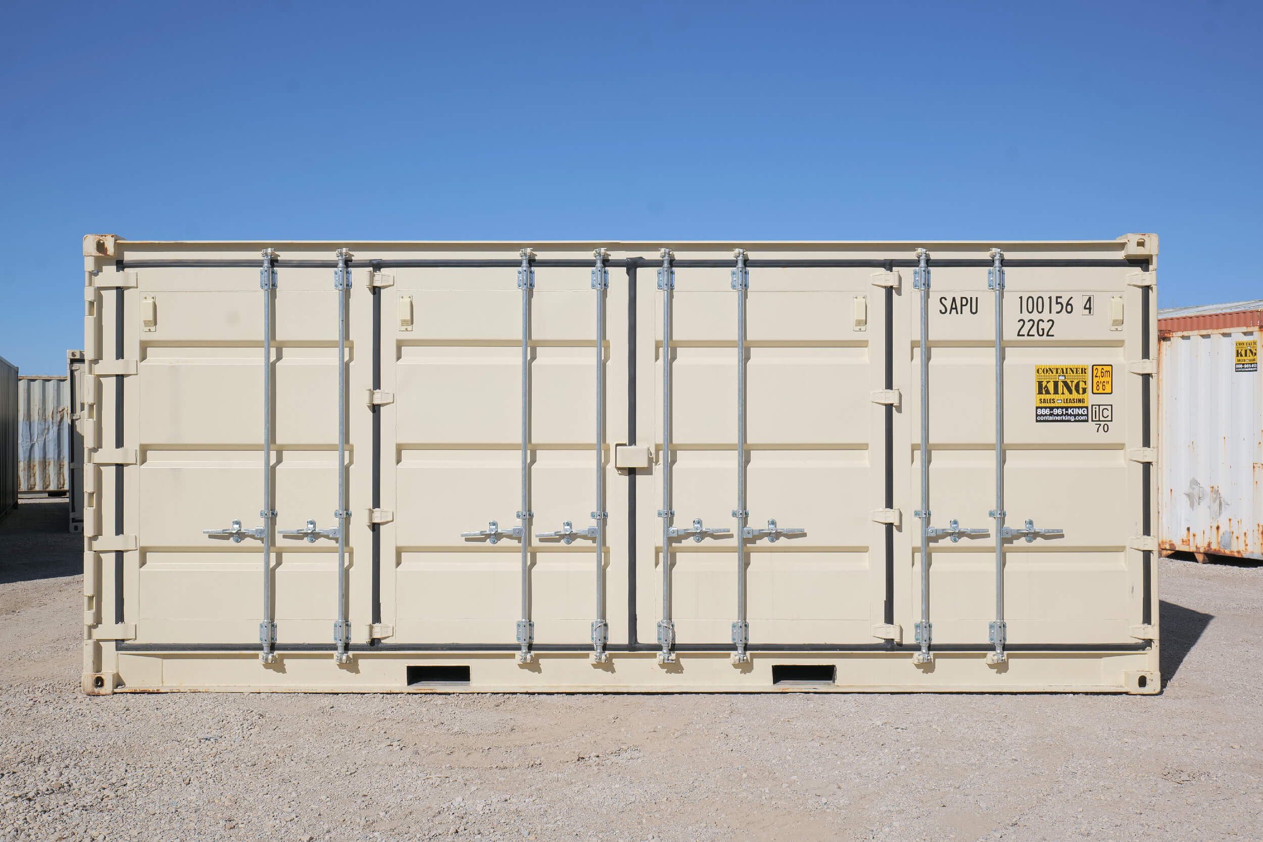 20ft One-Trip Open Side Doors Container for Sale - Image 4
