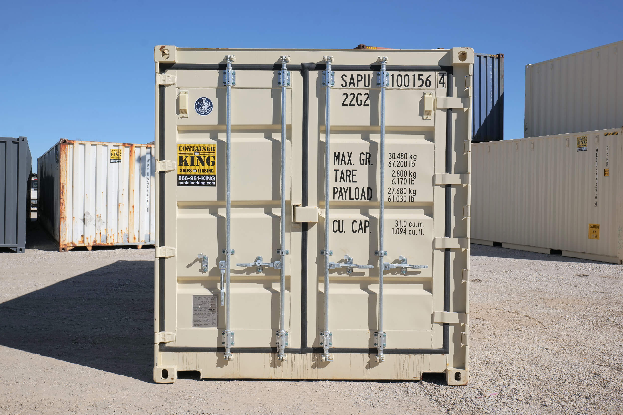 20ft One-Trip Open Side Doors Container for Sale - Image 5