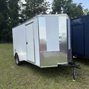 6x12SA Trojan Cargo Enclosed Cargo Trailer White