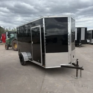 6x12SA Titanium Cargo Trailer Black