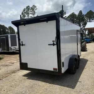 7x14TA2 Trojan Cargo Contractor Trailer White Blackout Package - Image 2