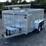 Bwise 10K High Side Dump Trailer 6×12 Galvanized (DT612LP-LE-10-H-GALV) GALVANIZED