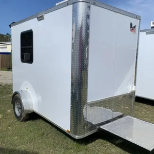 6x10SA Fiber Optic Splicing Trailer White