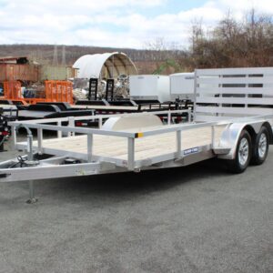 New2027 Sure-Trac 7x16 Aluminum Tube Top Utility Trailer