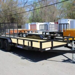 New2027 Sure-Trac 7x18 Tube Top Utility Trailer