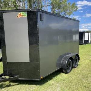 6x12TA Xtreme Standard Cargo Charcoal Blackout Package