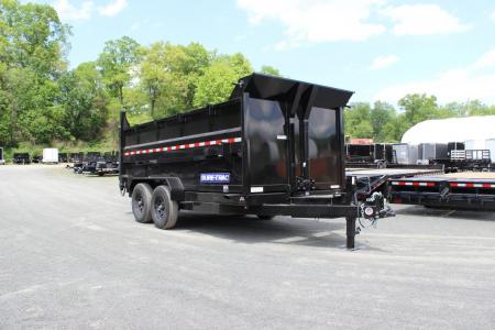 New2026 Sure-Trac 7x14 14K Telescopic High Side Dump Trailer