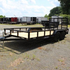 New2027 Sure-Trac 7x16 Tube Top Utility Trailer