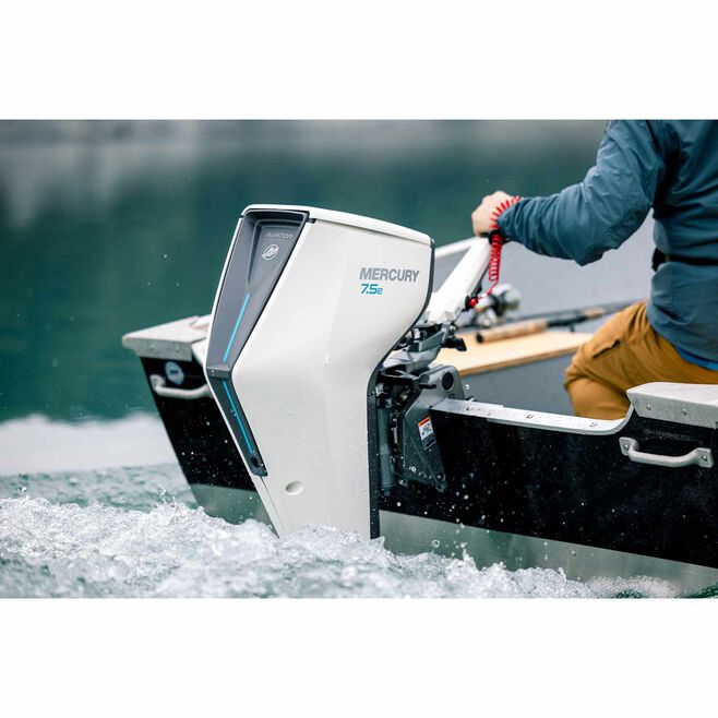 Mercury Avator 7.5e Tiller Electric Outboard Motor Kit, 20" Shaft - Image 3