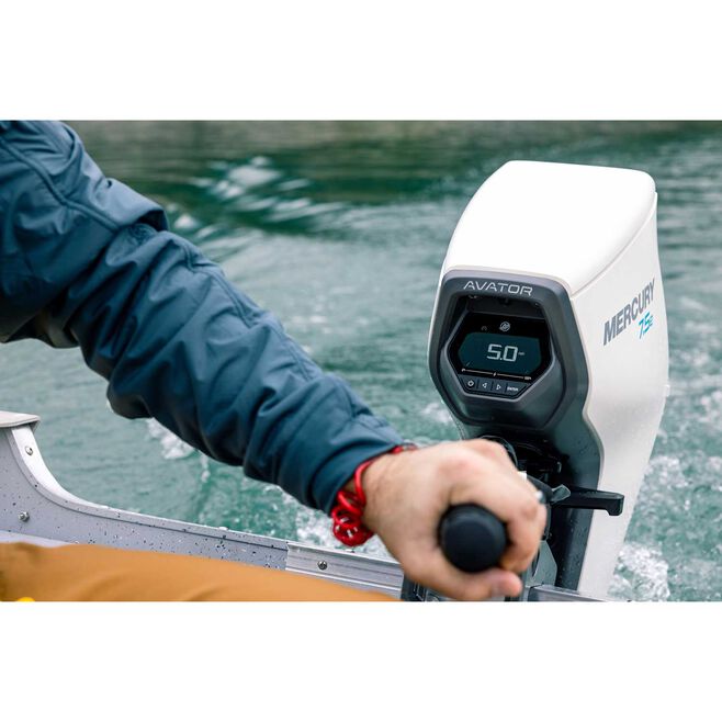 Mercury Avator 7.5e Tiller Electric Outboard Motor Kit, 20" Shaft - Image 2
