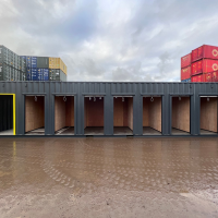 40ft High Cube Multi-Store Container – 7-Bay Self Storage Unit - Image 2